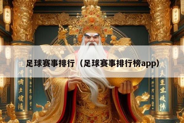 足球赛事排行（足球赛事排行榜app）