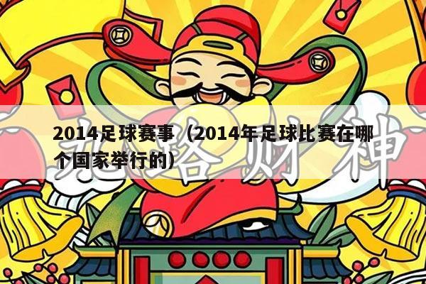 2014足球赛事（2014年足球比赛在哪个国家举行的）