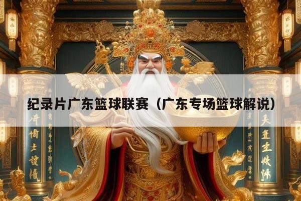 纪录片广东篮球联赛（广东专场篮球解说）