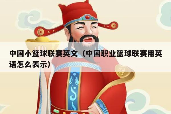 中国小篮球联赛英文（中国职业篮球联赛用英语怎么表示）